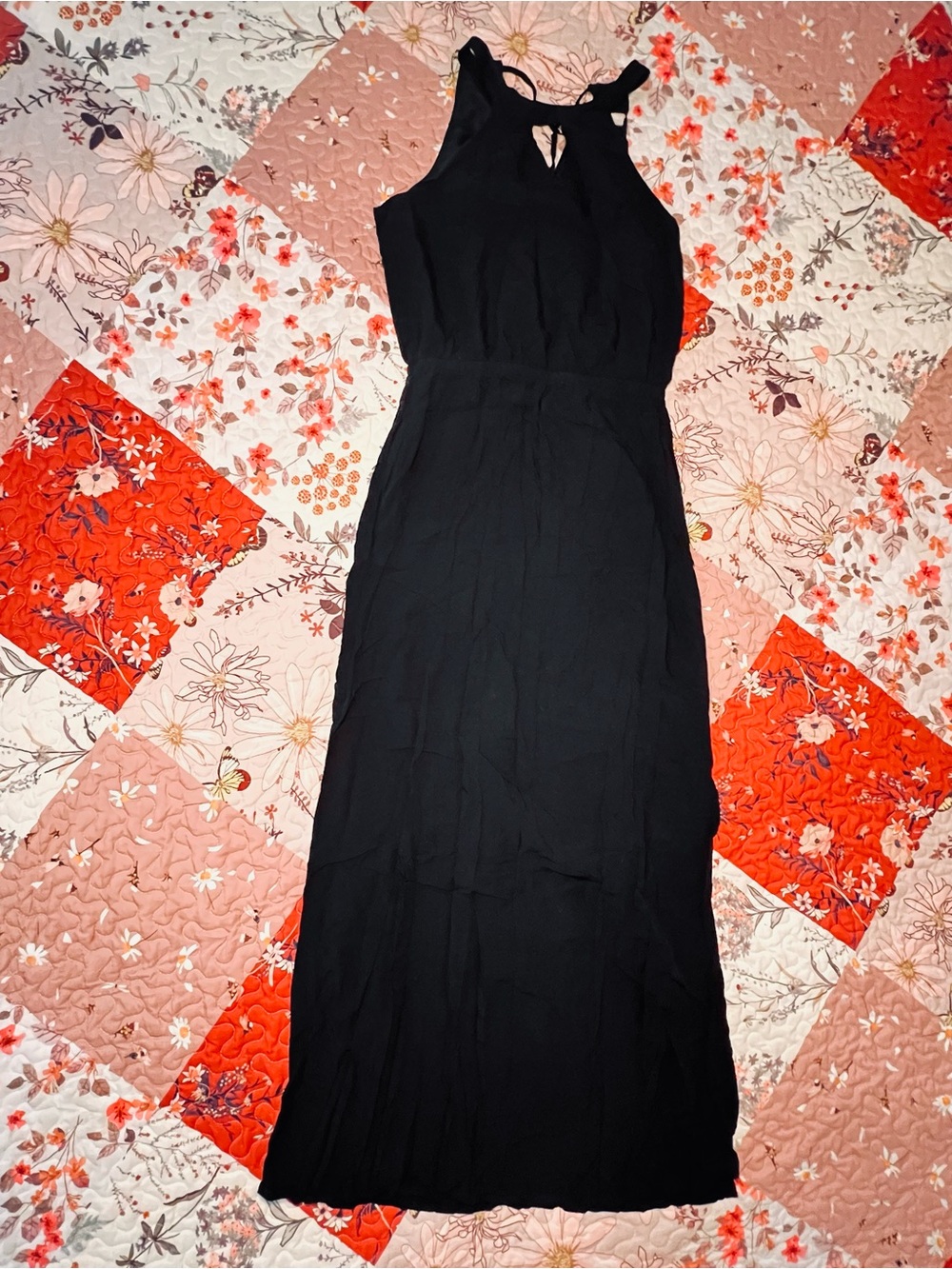 Banana Republic Black Sleeveless Maxi Dress